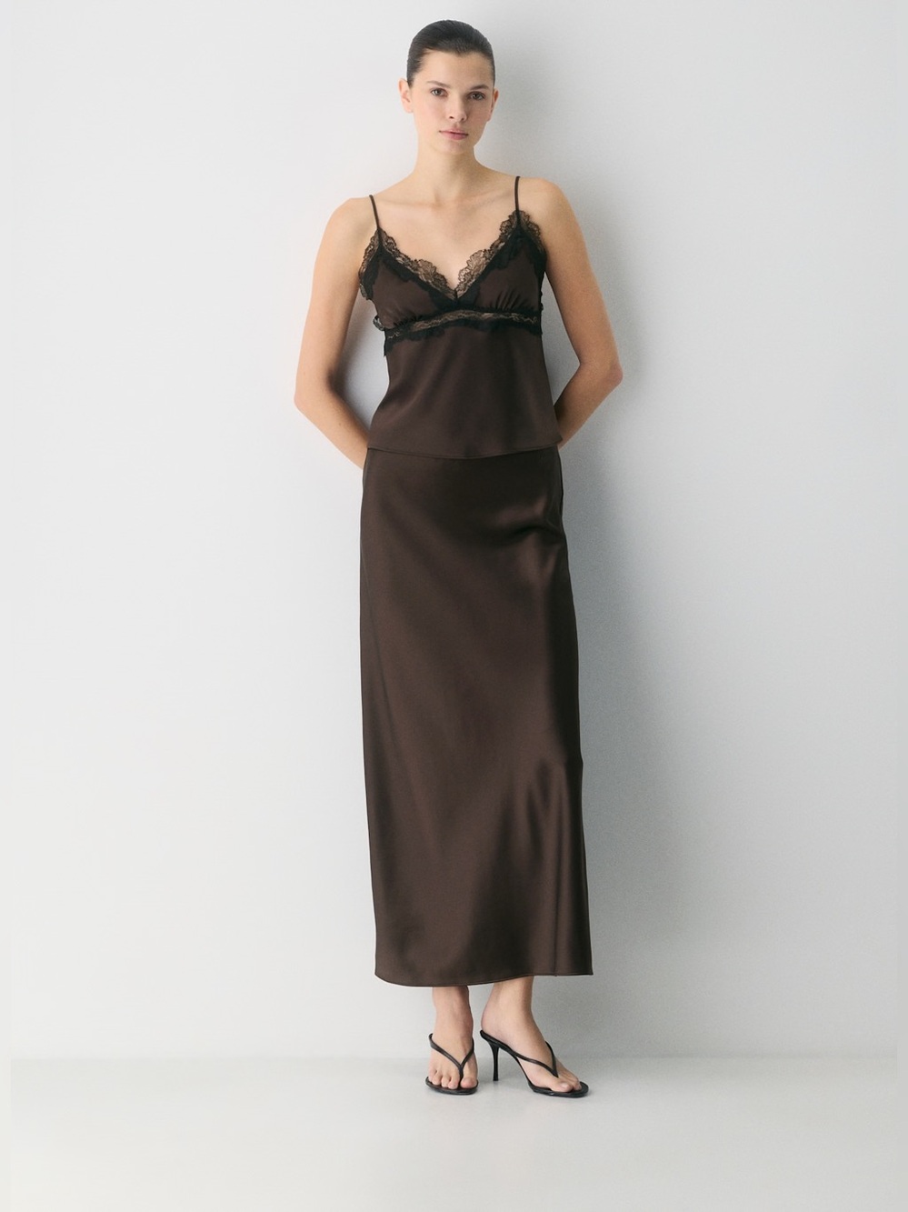 Aritzia Ten Foxtrot Satin Camisole